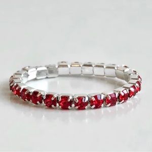 💗 Red Crystal Toe Ring Stretchy fits all sizes! NEW